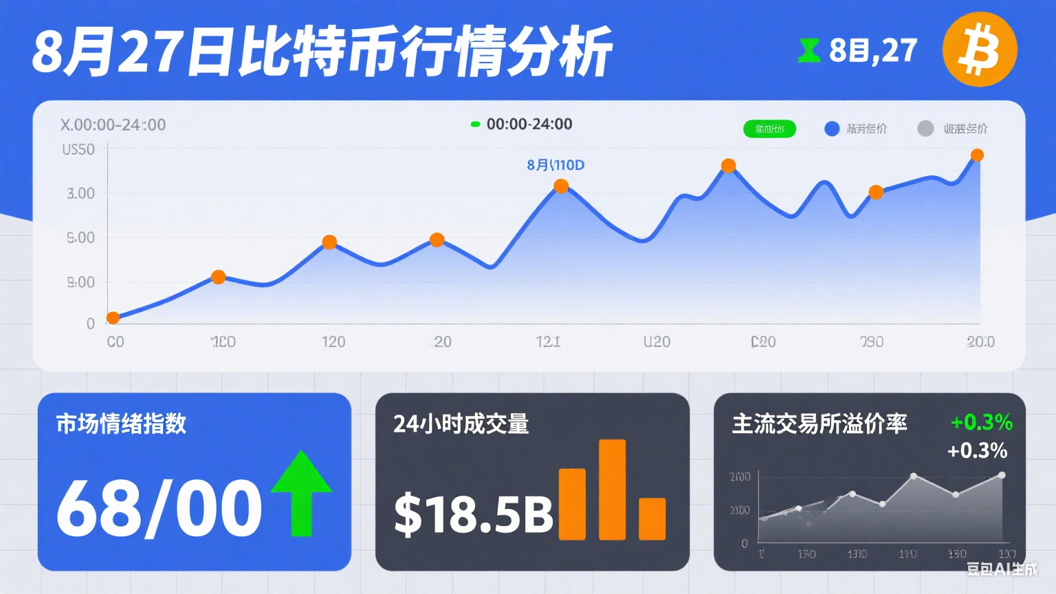 8 月 27 日比特币行情分析:巨鲸抛售引发剧烈波动,多空博弈进入关键阶段